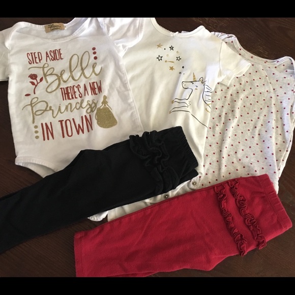 Infant Girl Bundle: Pajamas and Play Clothes - Picture 2 of 4